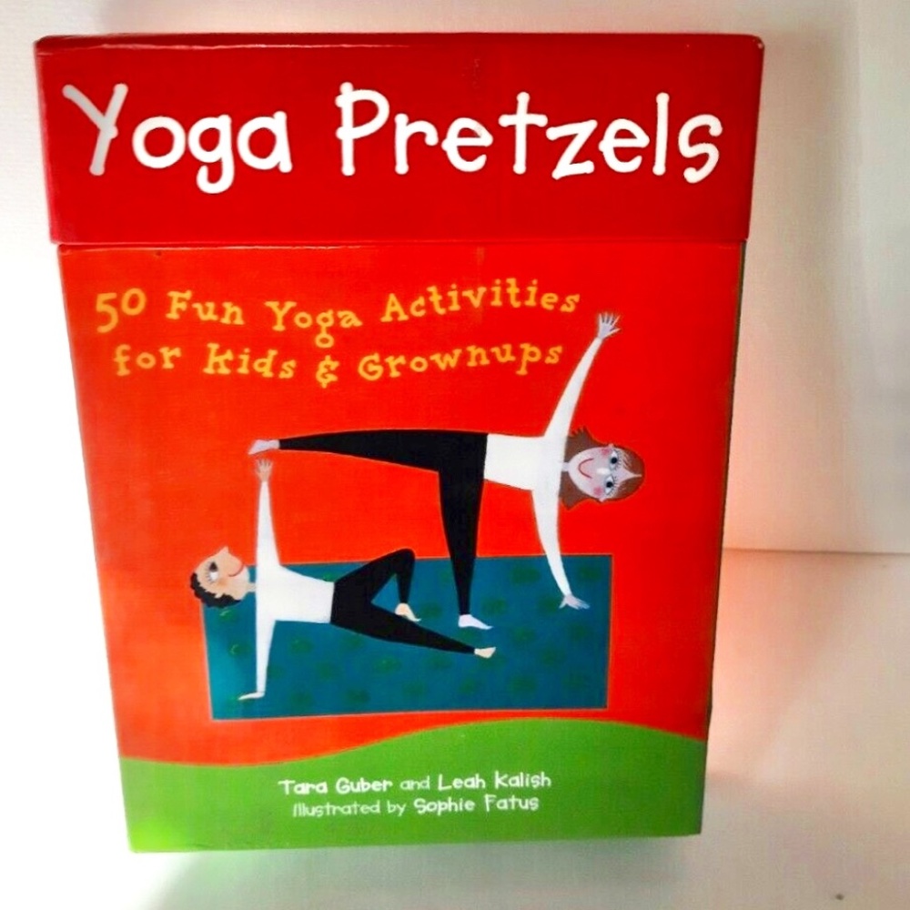 Yoga Pretzels 50 family Yoga Activity Cards - yogis relaxation stretching